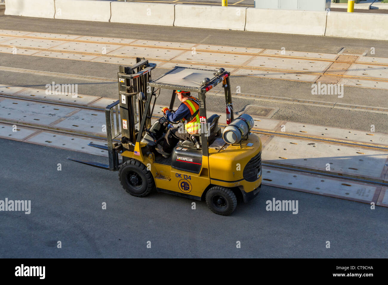Alaska Railroad Anchorage dépôt de train à Anchorage, Alaska. Banque D'Images