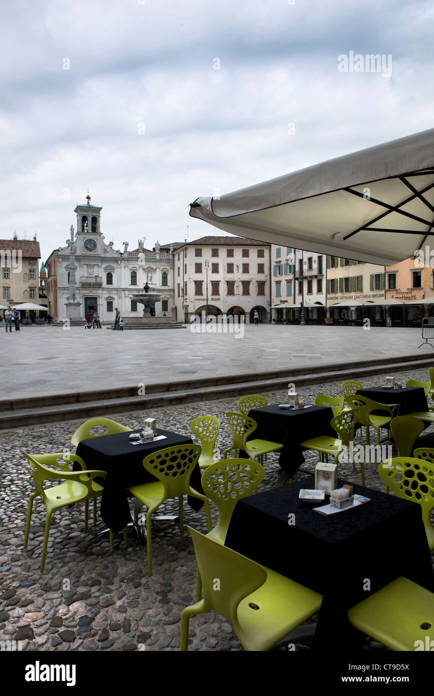 La place San Giacomo à Udine Banque D'Images