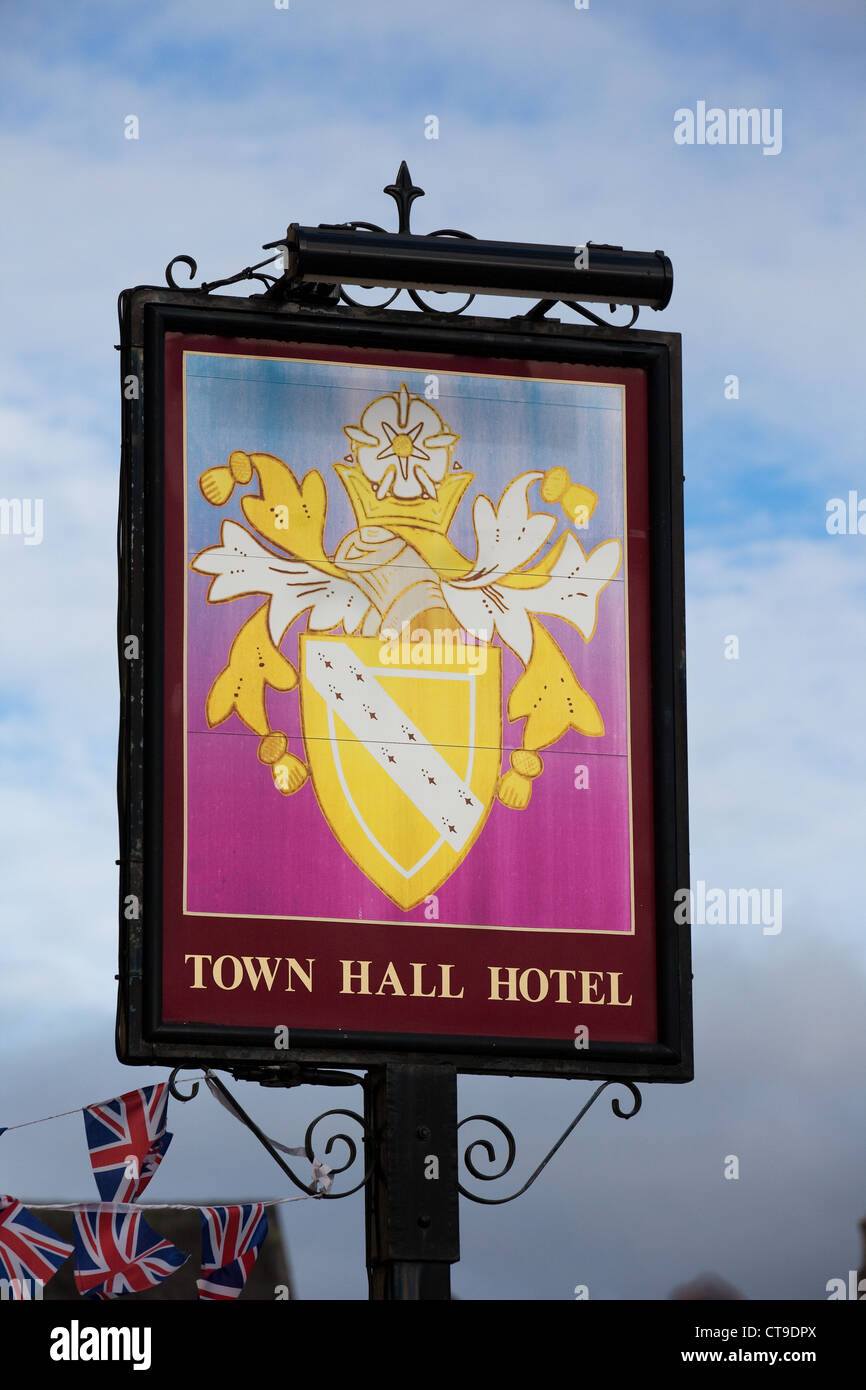 Hôtel de ville Town Hall Hotel, Richmond, North Yorkshire Dales, Richmondshire, UK Banque D'Images