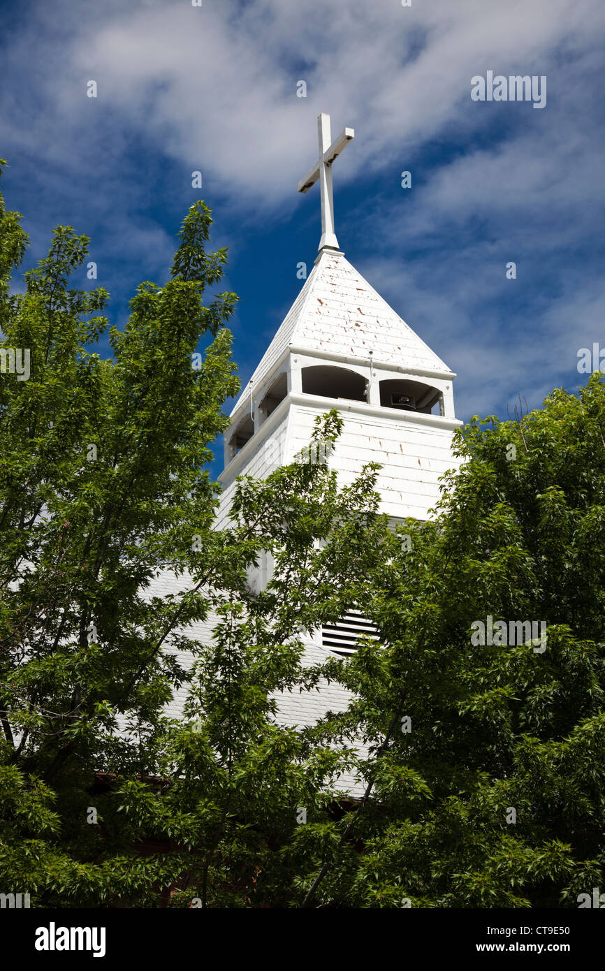 L'église catholique dans le centre-ville d'Aspen Banque D'Images