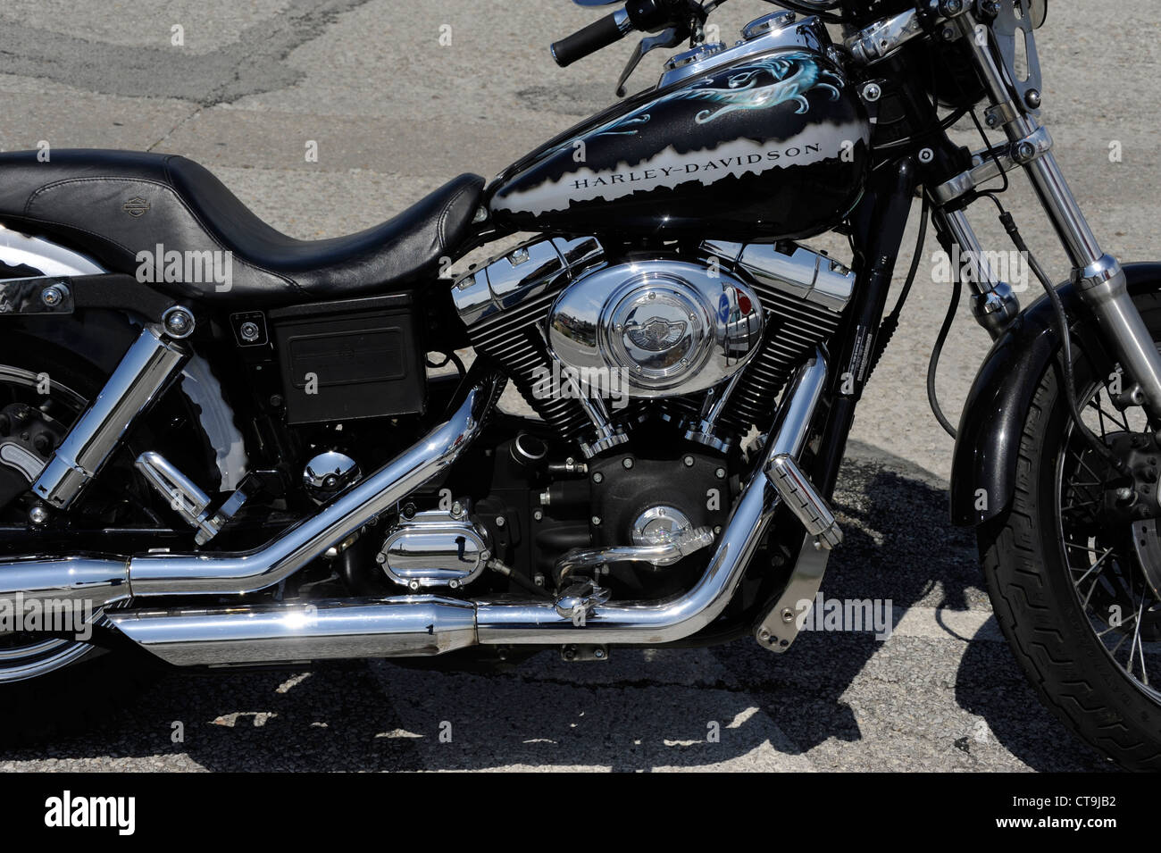 Harley - Davidson, moto de luxe, made in USA,France Banque D'Images