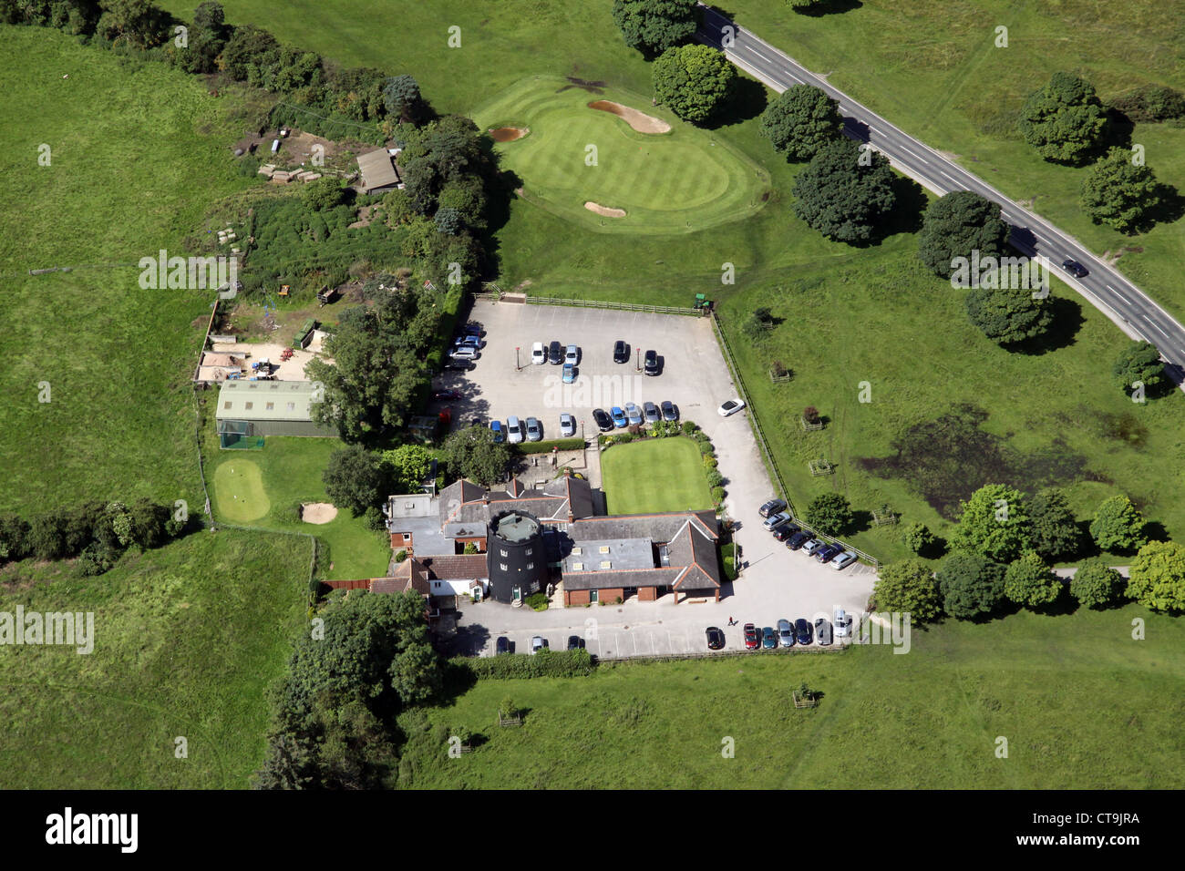 Vue aérienne de Beverley Golf Club, East Yorkshire Banque D'Images