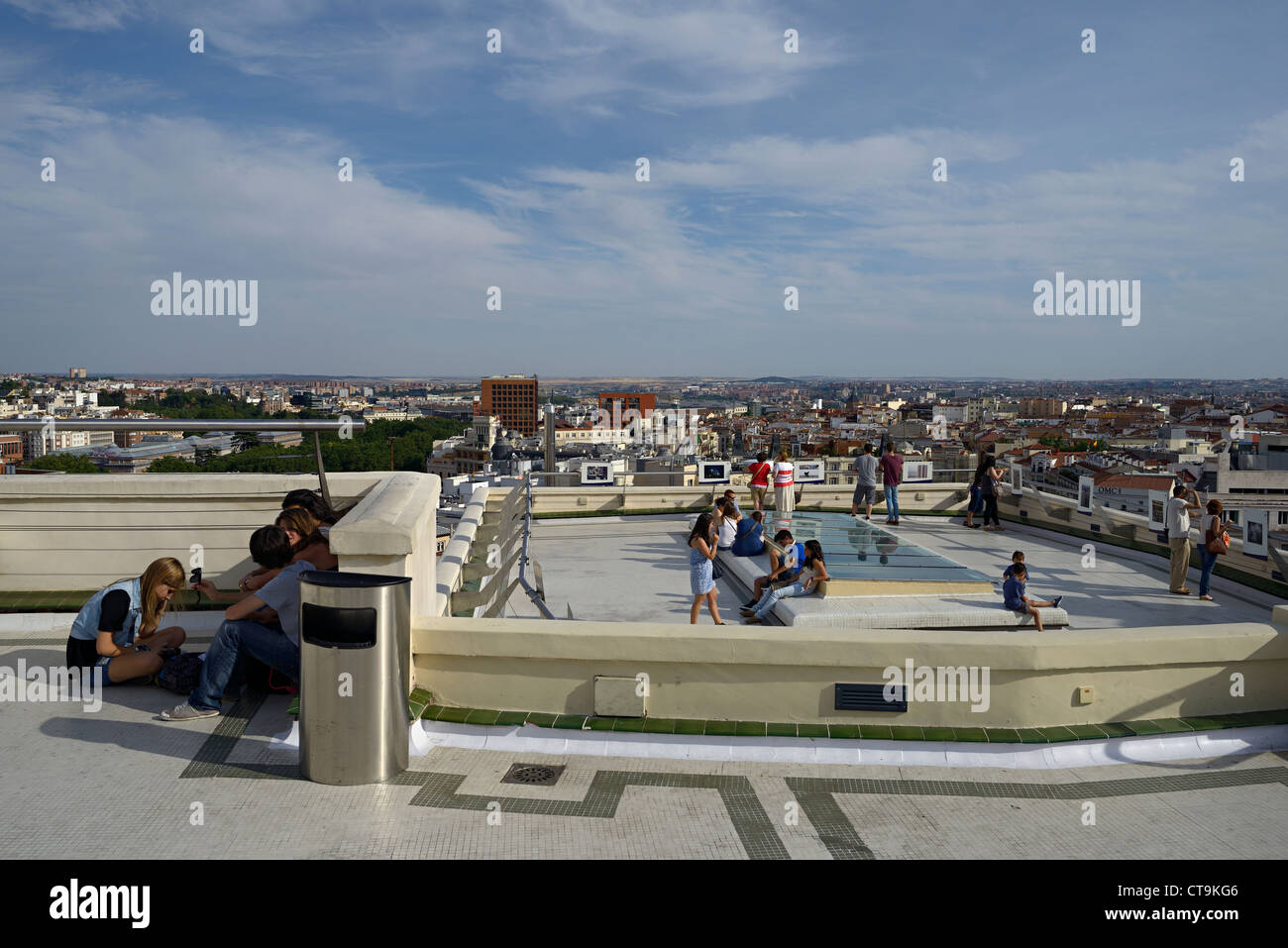 Círculo de Bellas Artes de Madrid Espagne terrasse de toit Banque D'Images
