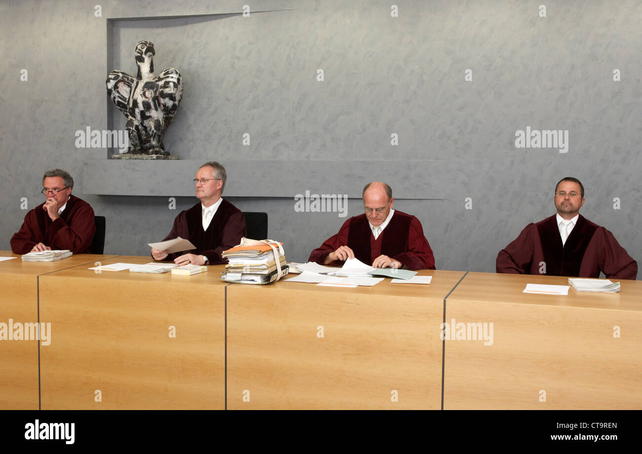 Karlsruhe - juges de l'entente au Sénat Fédéral Banque D'Images