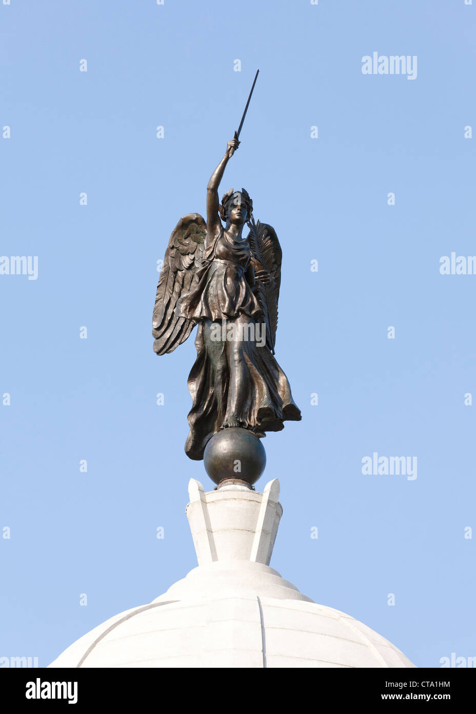Statue de la Victoire de Samothrace Banque D'Images