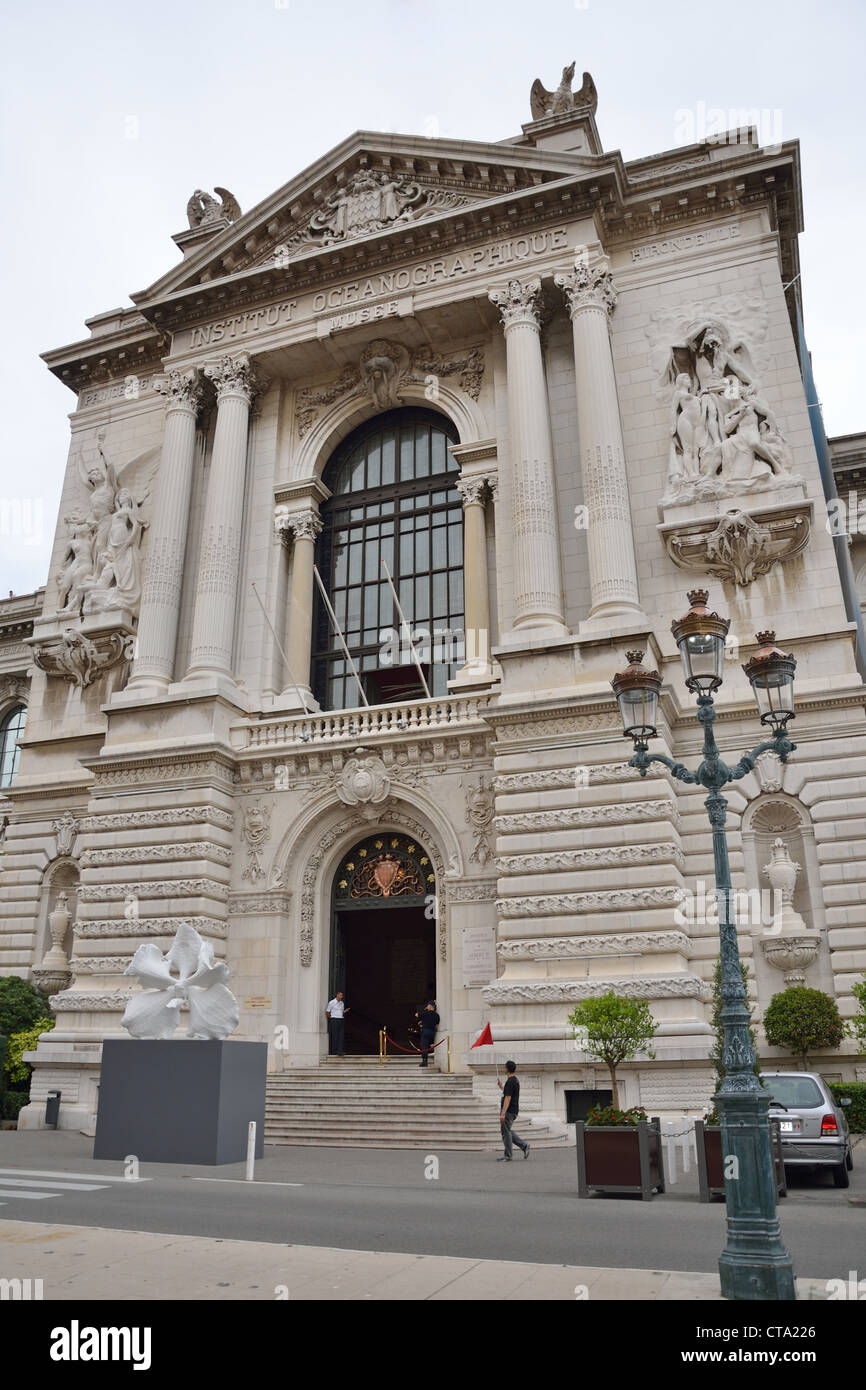 (Musée Océanographique de l'Institut des sciences de la mer), Monaco-Ville, Principauté de Monaco Banque D'Images