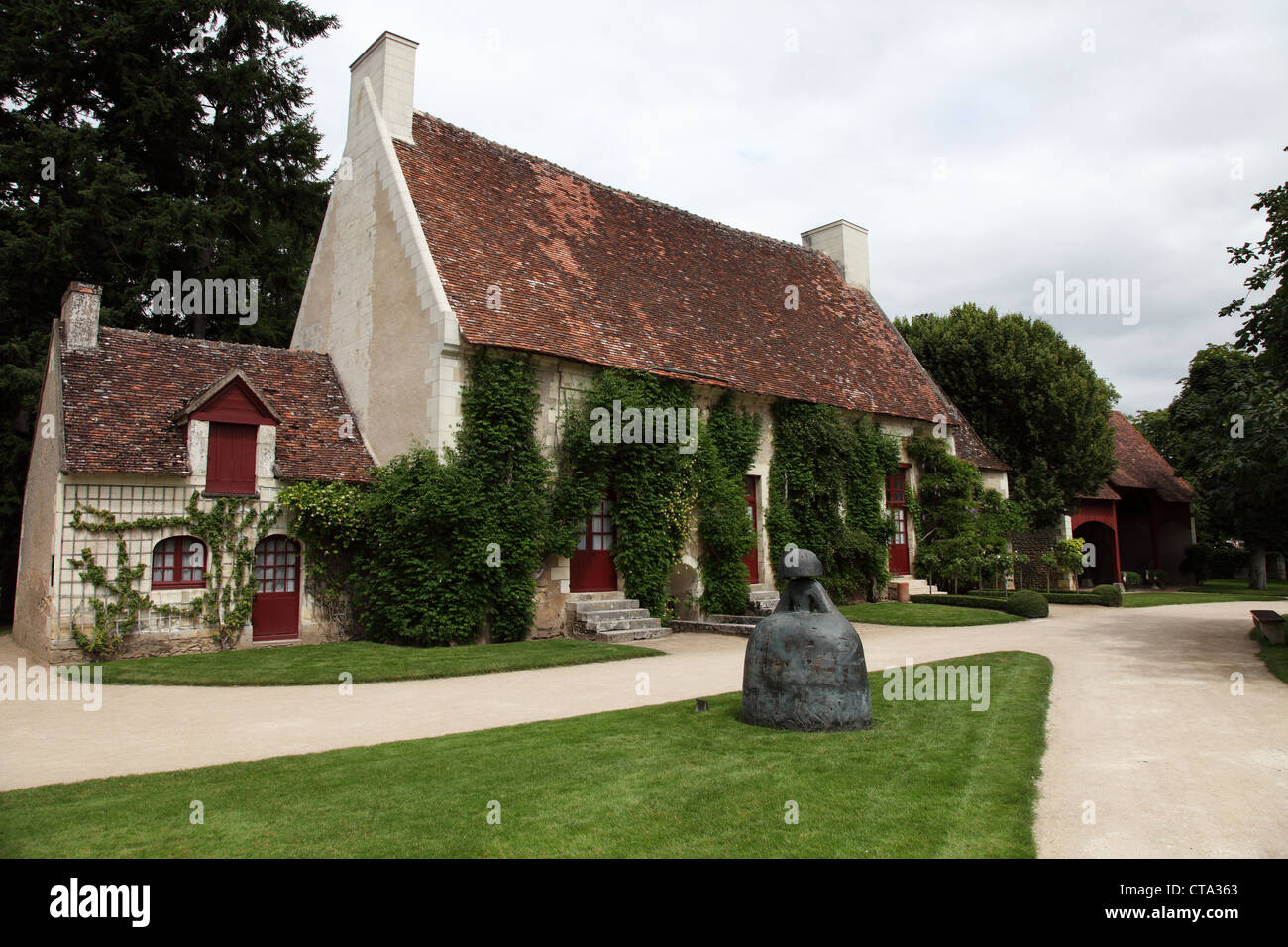 Ferme du 16ème siècle à Chenonceaux France Banque D'Images