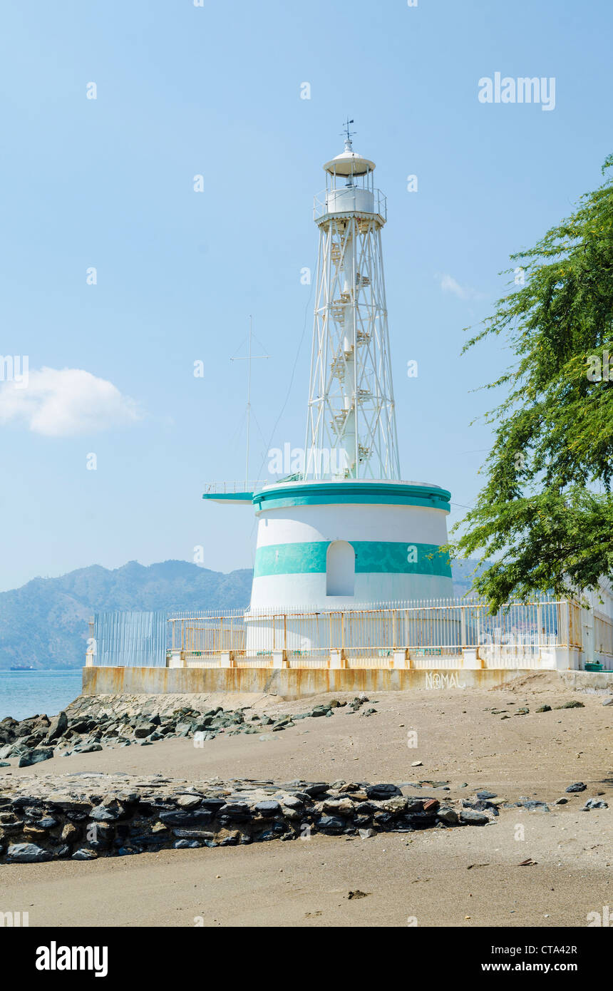 Leuchtturm à Dili, Timor Leste Timor oriental Banque D'Images