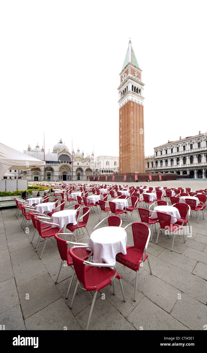 La place San Marco, Venise, Italie Banque D'Images