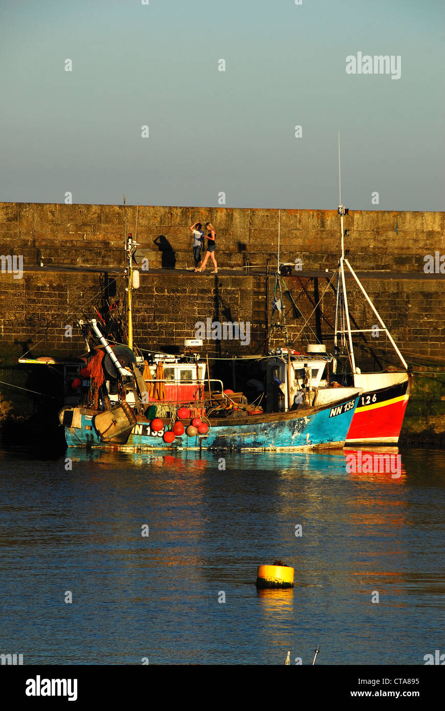 Une vue sur le port de Mevagissey Cornwall UK Banque D'Images