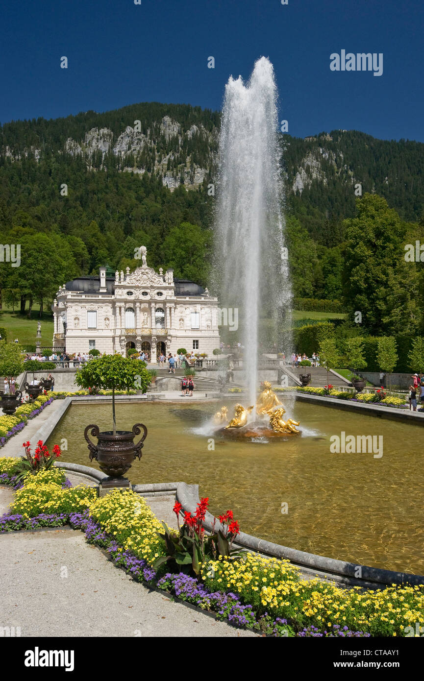 Château de Linderhof, Ettal, Bavière, Allemagne Banque D'Images