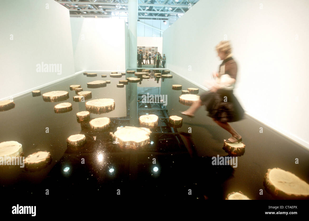 L'installation d'art à l'Art de Bâle (Suisse) Banque D'Images