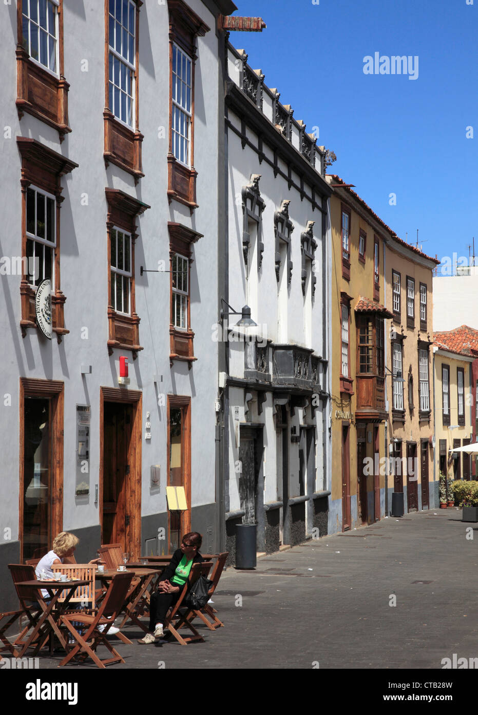 L'Espagne, Iles Canaries, Tenerife, La Laguna, scène de rue, Banque D'Images