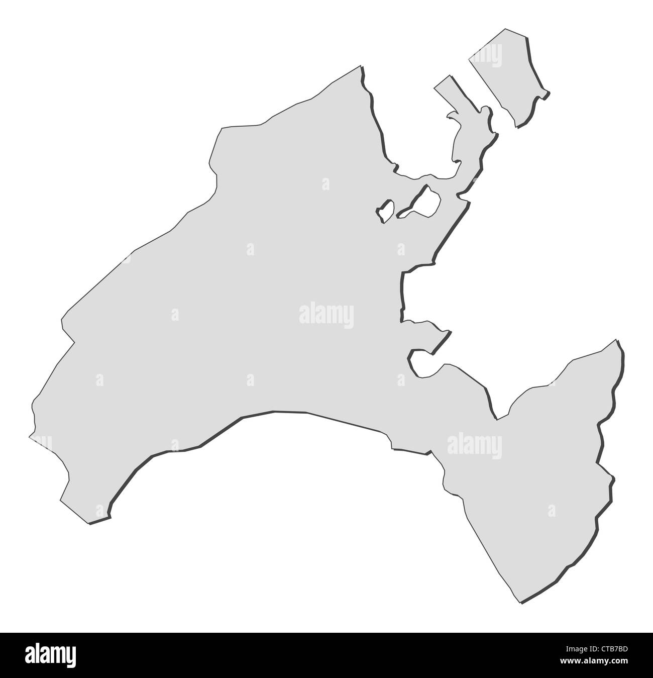 Carte des cantons Banque d'images noir et blanc Alamy