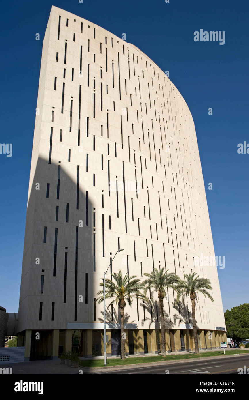 La face sud de la tour du Phoenix Centre financier, le centre-ville de Phoenix, Arizona Banque D'Images
