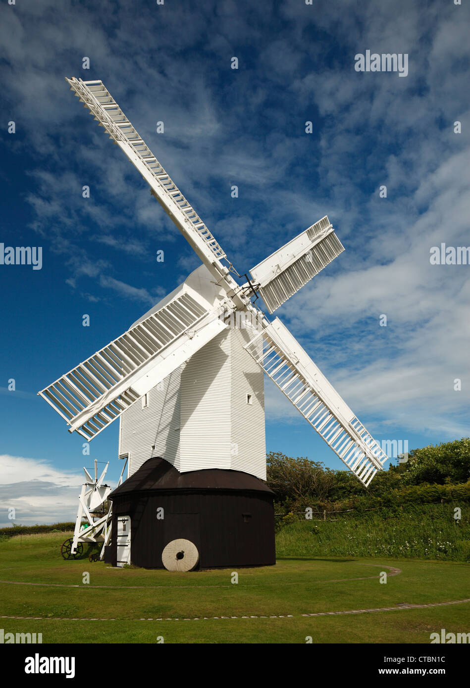 Le moulin de Jill, South downs, Clayton, East Sussex. Banque D'Images