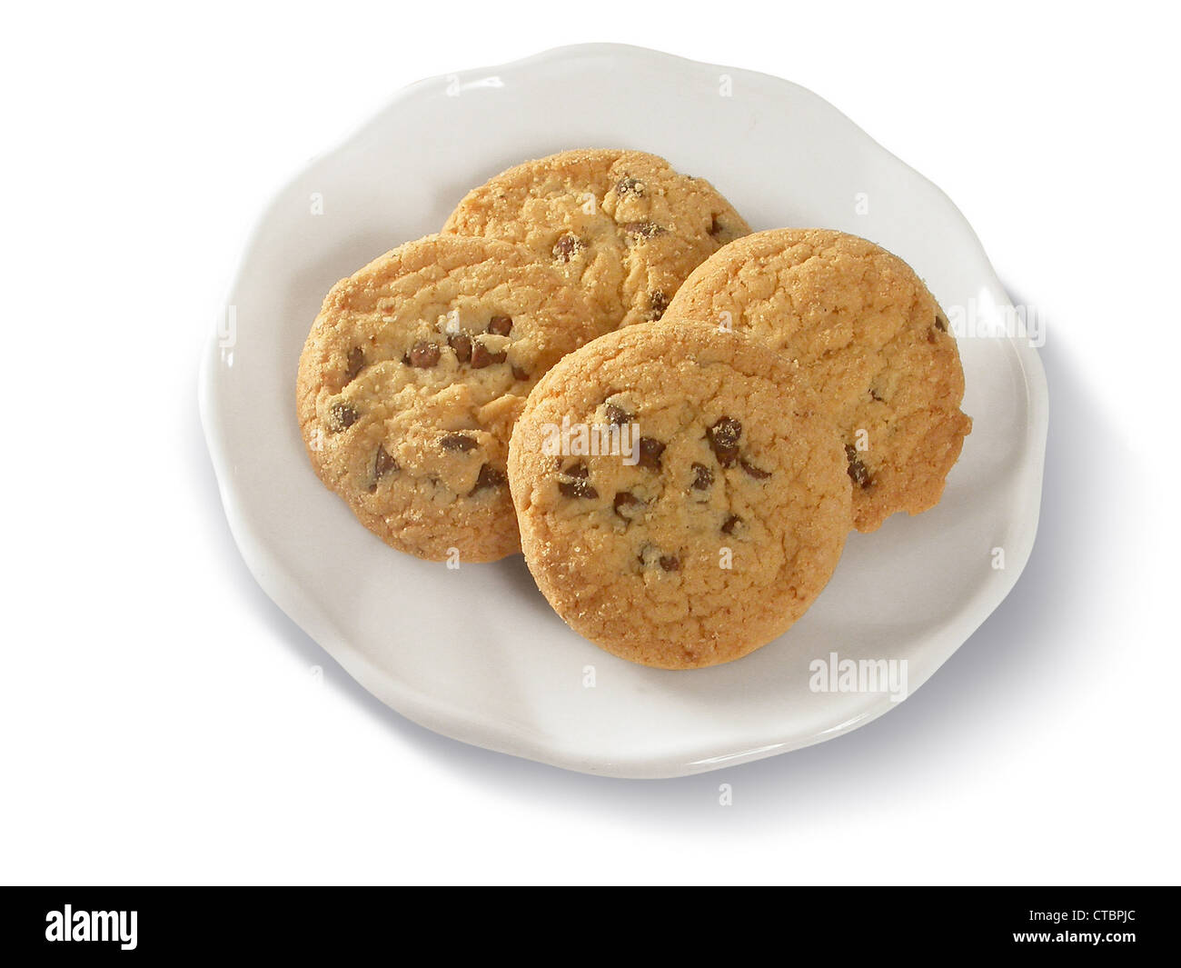 Les cookies de la plaque Banque D'Images