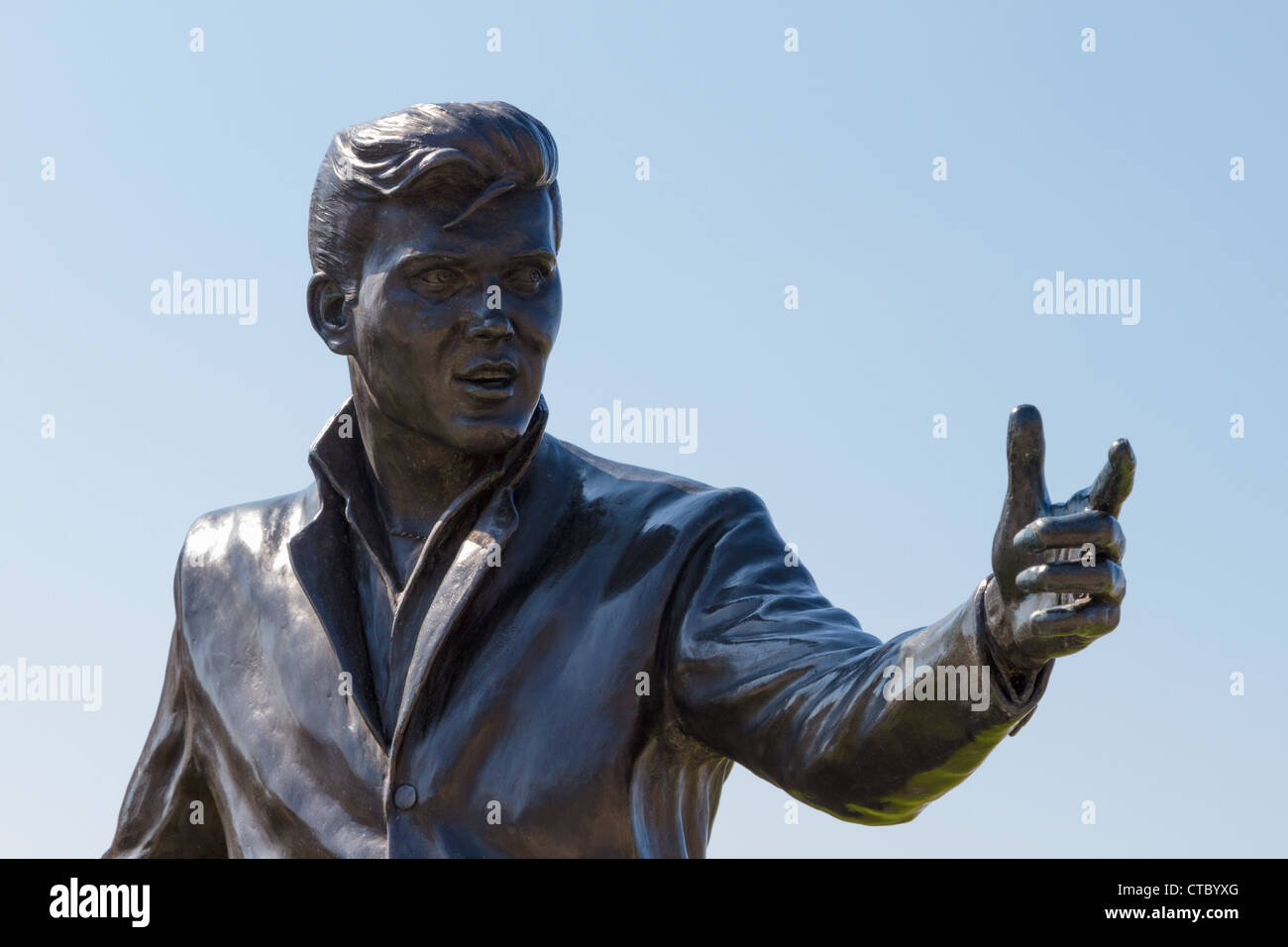 Sculpture de Billy Fury par Tom Murphy Banque D'Images