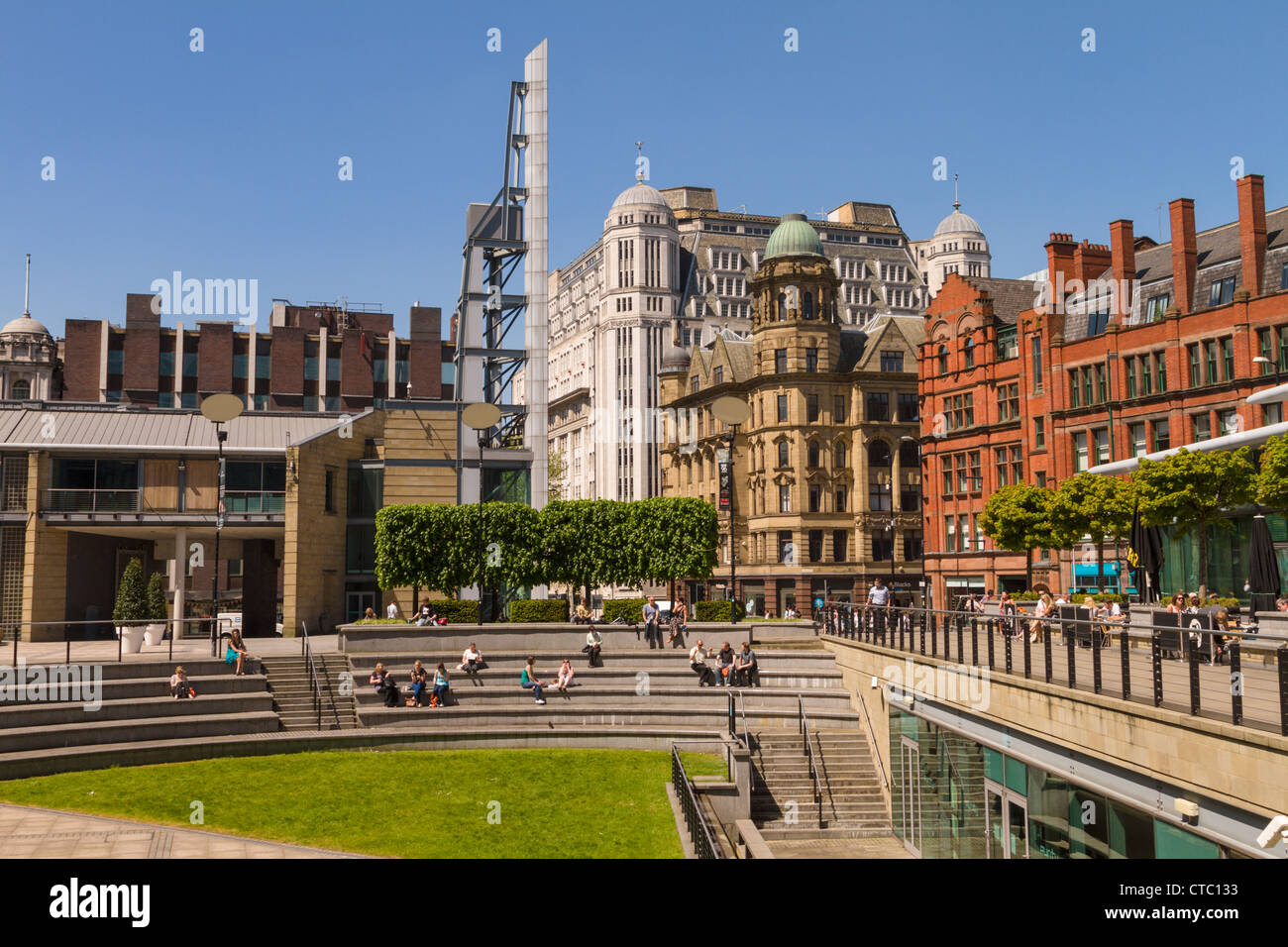 Grand Nord du Square, Manchester, Angleterre Banque D'Images