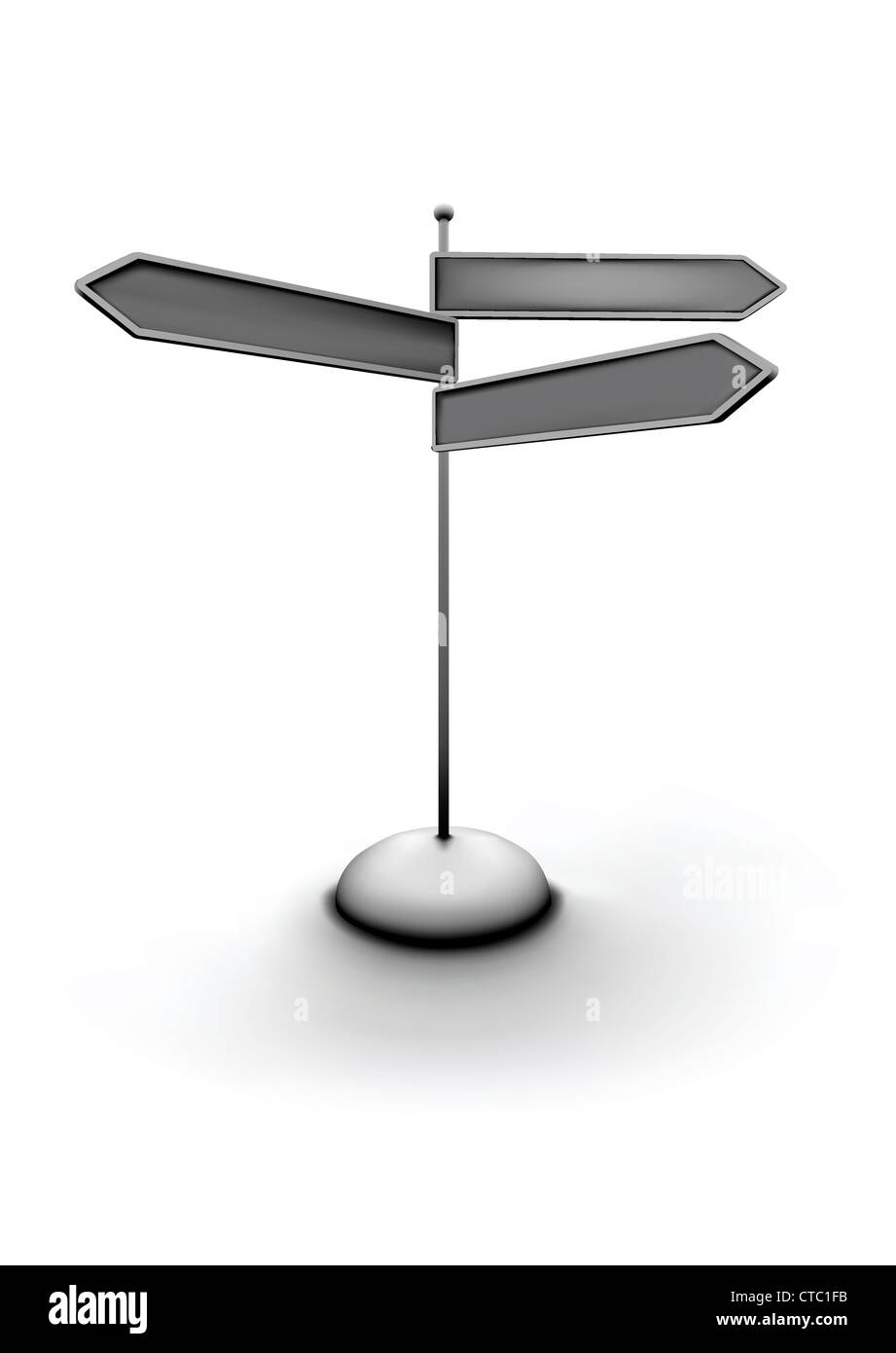 Vector illustration de flèche direction. Vous pouvez facilement changer de couleur, mettre dans votre propre texte d'affichage dynamique Banque D'Images