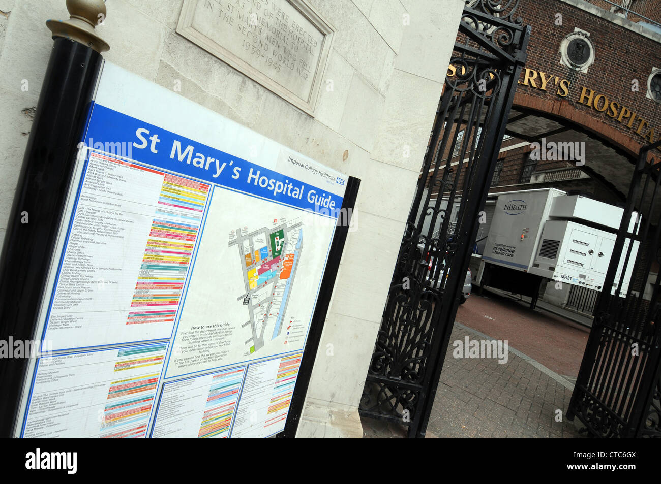L'Hôpital St Mary, Paddington, Londres, Angleterre, Royaume-Uni Banque D'Images