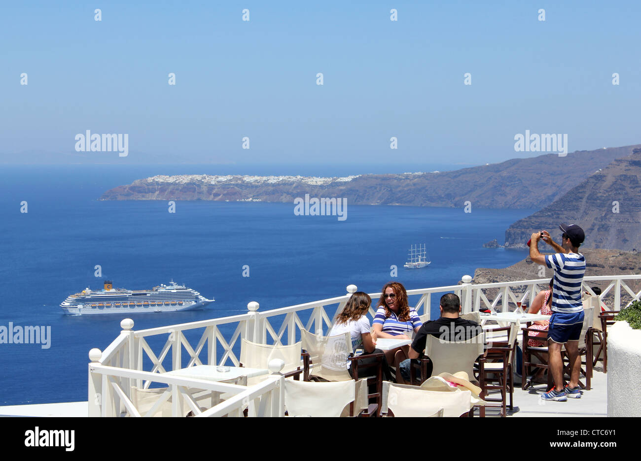 Santorin, Grèce Banque D'Images