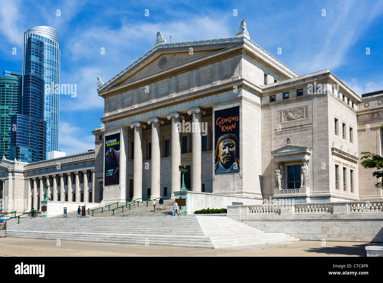 Le Field Museum of Natural History sur le Museum Campus à Grant Park, Chicago, Illinois, États-Unis Banque D'Images