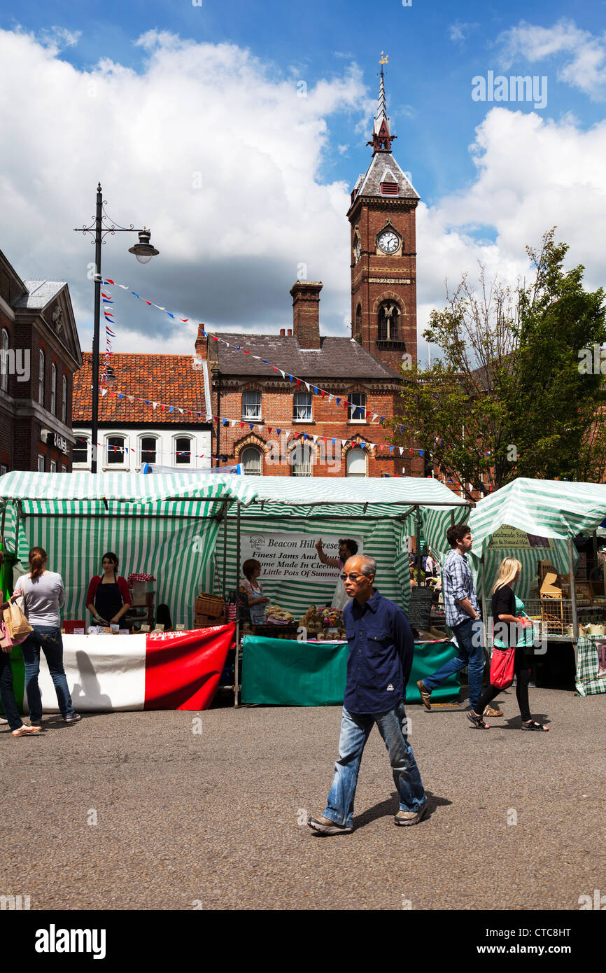 Stand de vente de nourriture à des détenteurs de Louth Lincolnshire, festival UK, Angleterre Banque D'Images