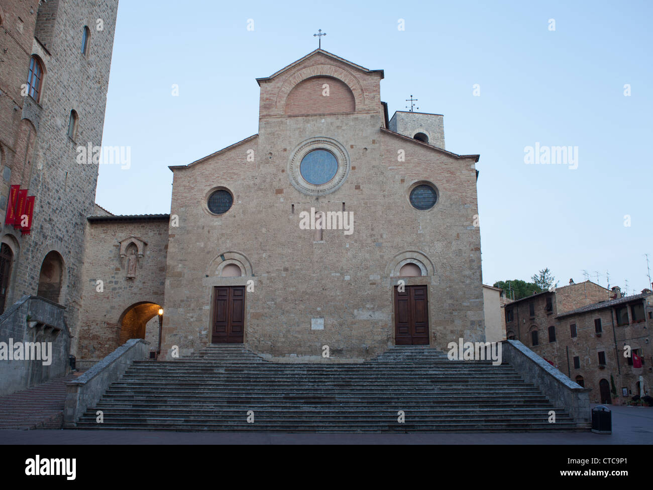 Collégiale de Santa Maria Assunta, San Gimignano, Toscane, Italie centrale. Banque D'Images