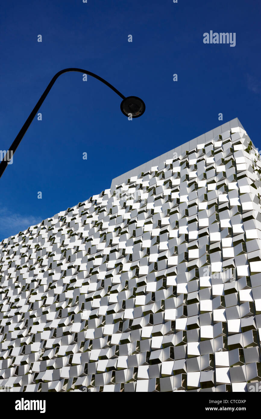 Charles Street Car Park, Sheffield, Yorkshire du Sud. Architectes alliés et Morrison. Surnommé ' Le Cheesegrater '. Banque D'Images