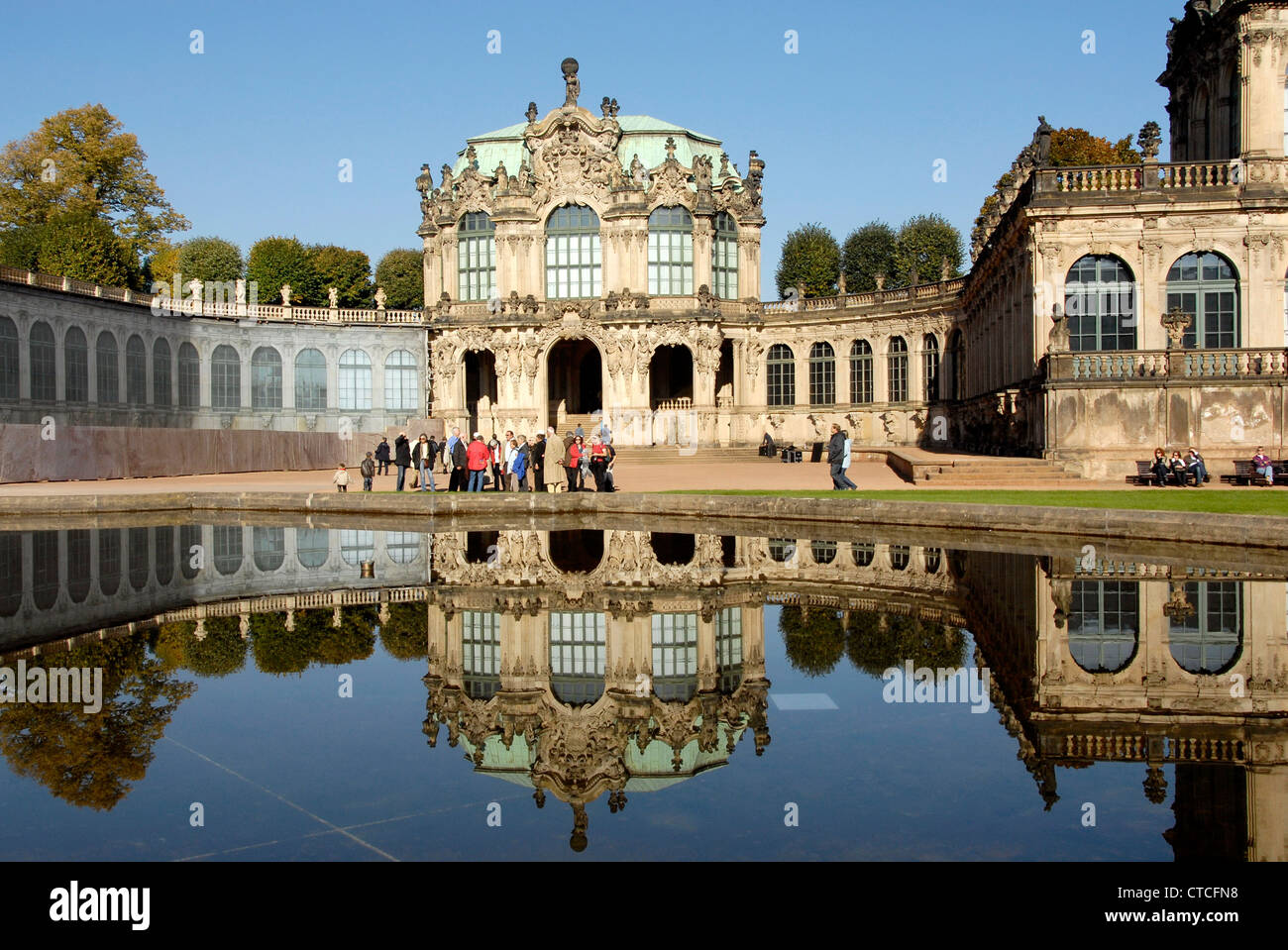 Le Palais Zwinger à Dresde, Allemagne Banque D'Images