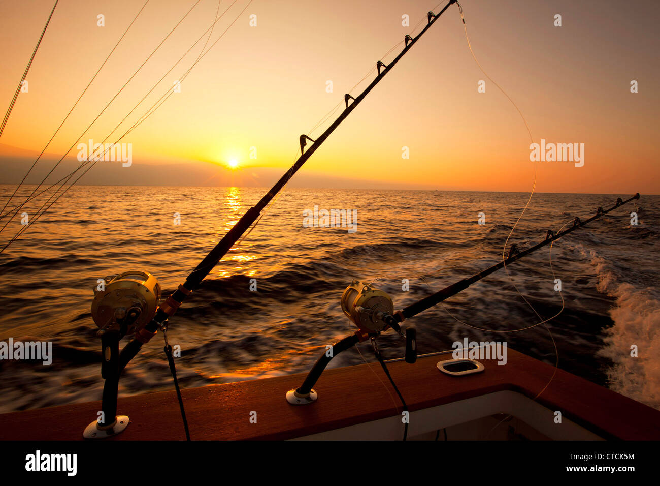 La pêche en haute mer, Kailua-Kona, Île d'Hawaï Banque D'Images