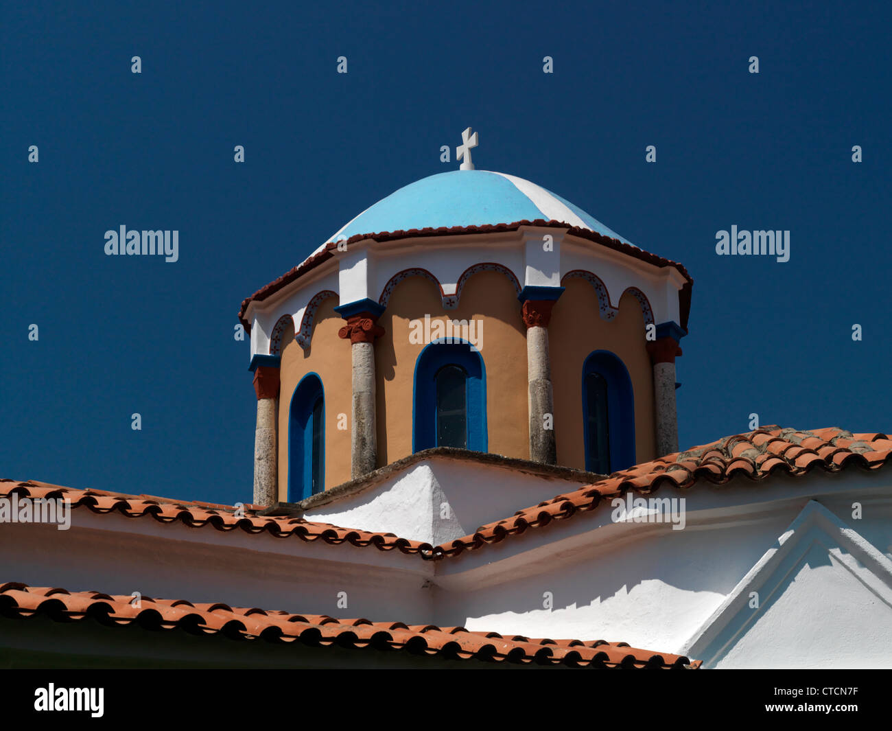 Agias Triadas Samos Grèce Monastère de la Sainte Trinité Banque D'Images