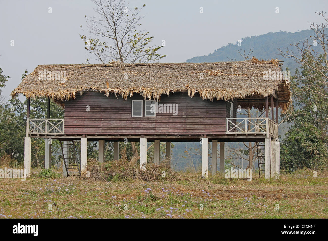 Forest Rest House, Deban, Namdapha National Park, de l'Arunachal Pradesh, Inde Banque D'Images Forest Rest House, Deban, Namdapha National Park, de l'Arunachal Pradesh, Inde Banque D'Images