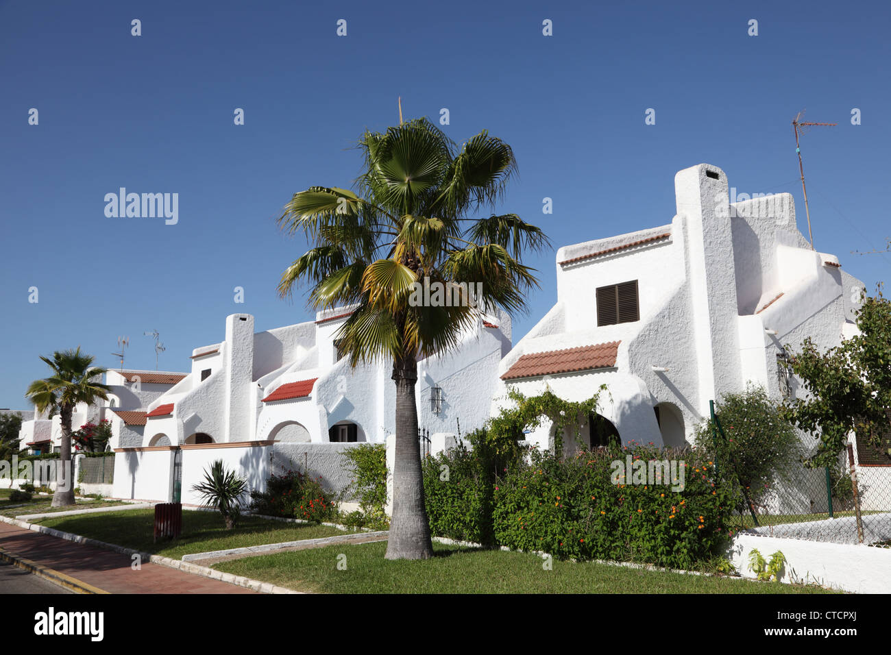 Bâtiments résidentiels à Matalascañas, Huelva, Andalousie Espagne Province Banque D'Images