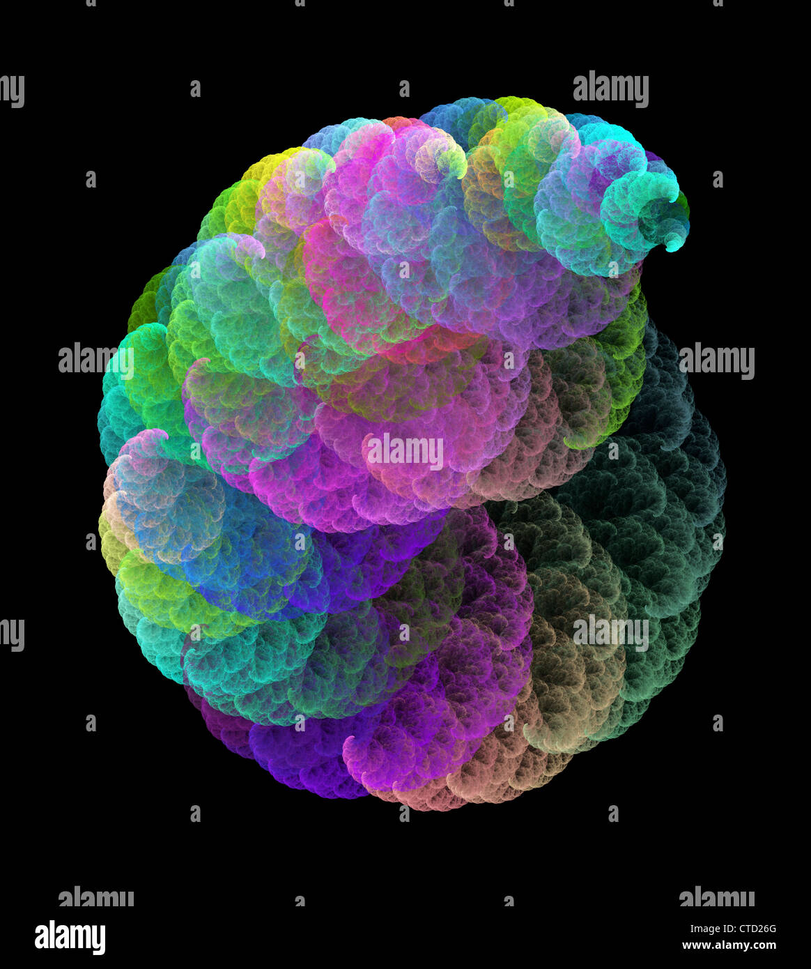 Nuage Fractal Art informatique Banque D'Images