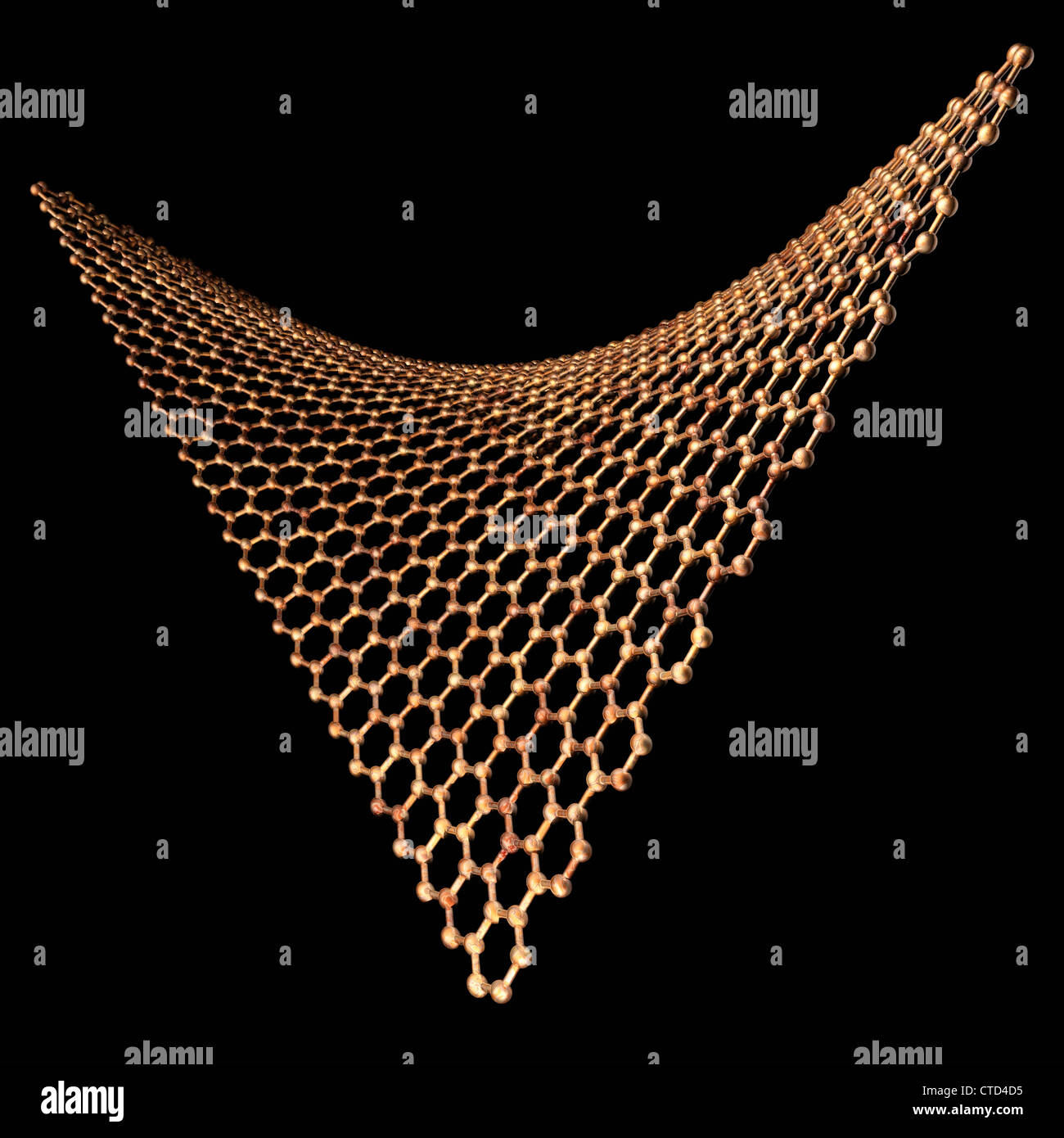Feuille de graphène artwork Banque D'Images