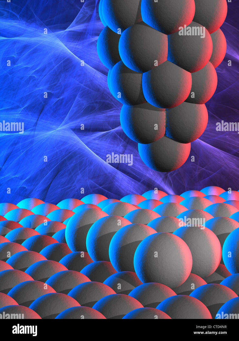 Microscope A Effet Tunnel Artwork Photo Stock Alamy