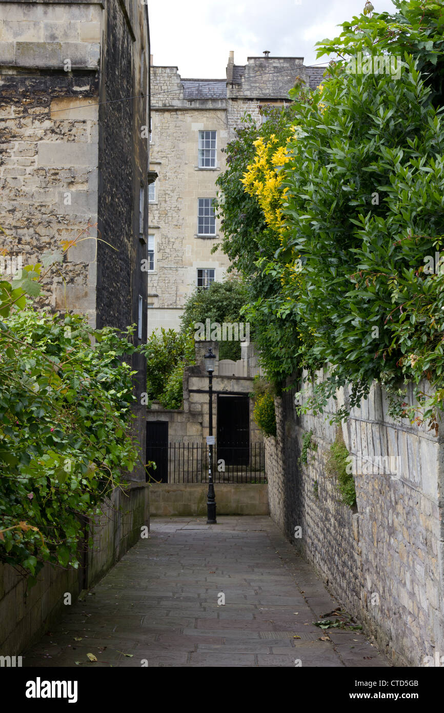 Ruelle dans le centre-ville de Bath Banque D'Images