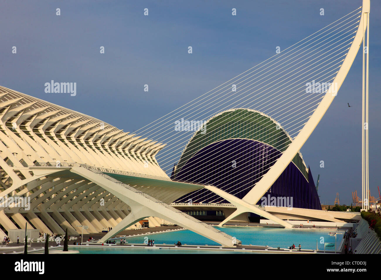 L'espagne, Valence, Cité des Arts et des Sciences, Banque D'Images