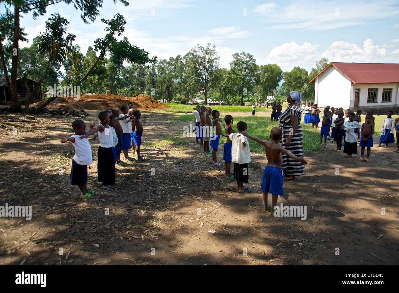 Enfants congolais, FARDC, Mushake, République démocratique du Congo Banque D'Images