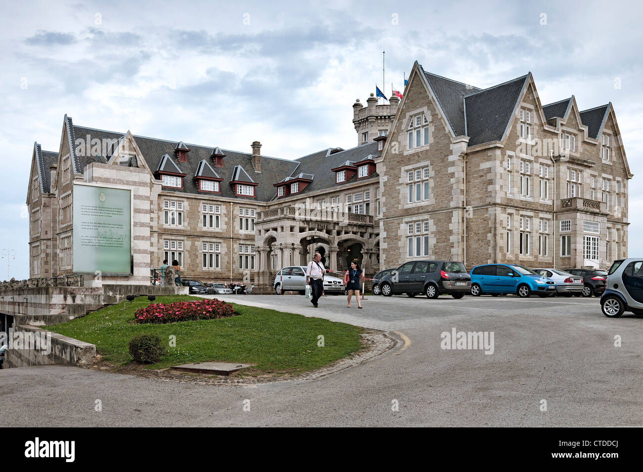 L'Université Internationale Menéndez Pelayo au Magdalena Palace dans la ville de Santander, Cantabria, Spain, Europe Banque D'Images