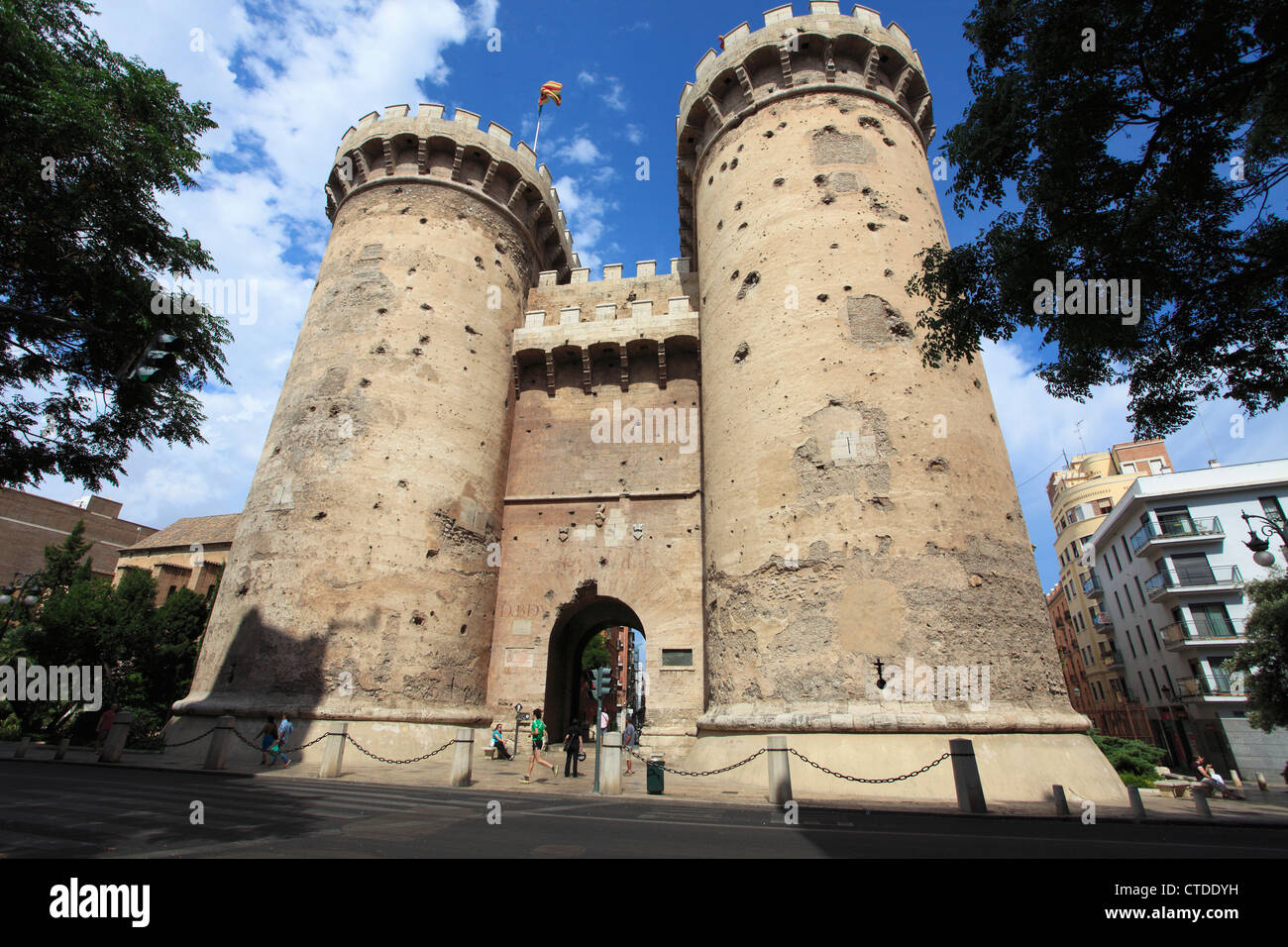 L'espagne, Valence, Torres del pinte, tours, Banque D'Images