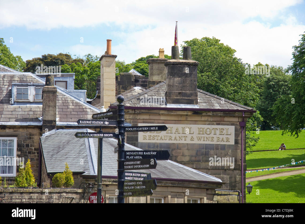 Avis de Buxton, Derbyshire, Angleterre, Royaume-Uni Banque D'Images