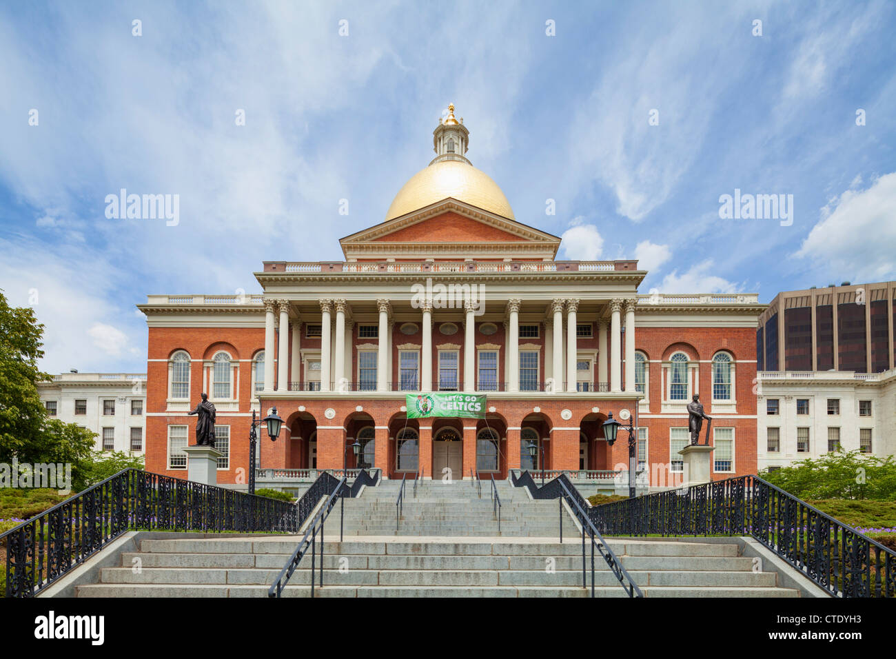 Massachusetts State House, Boston Capitol Banque D'Images