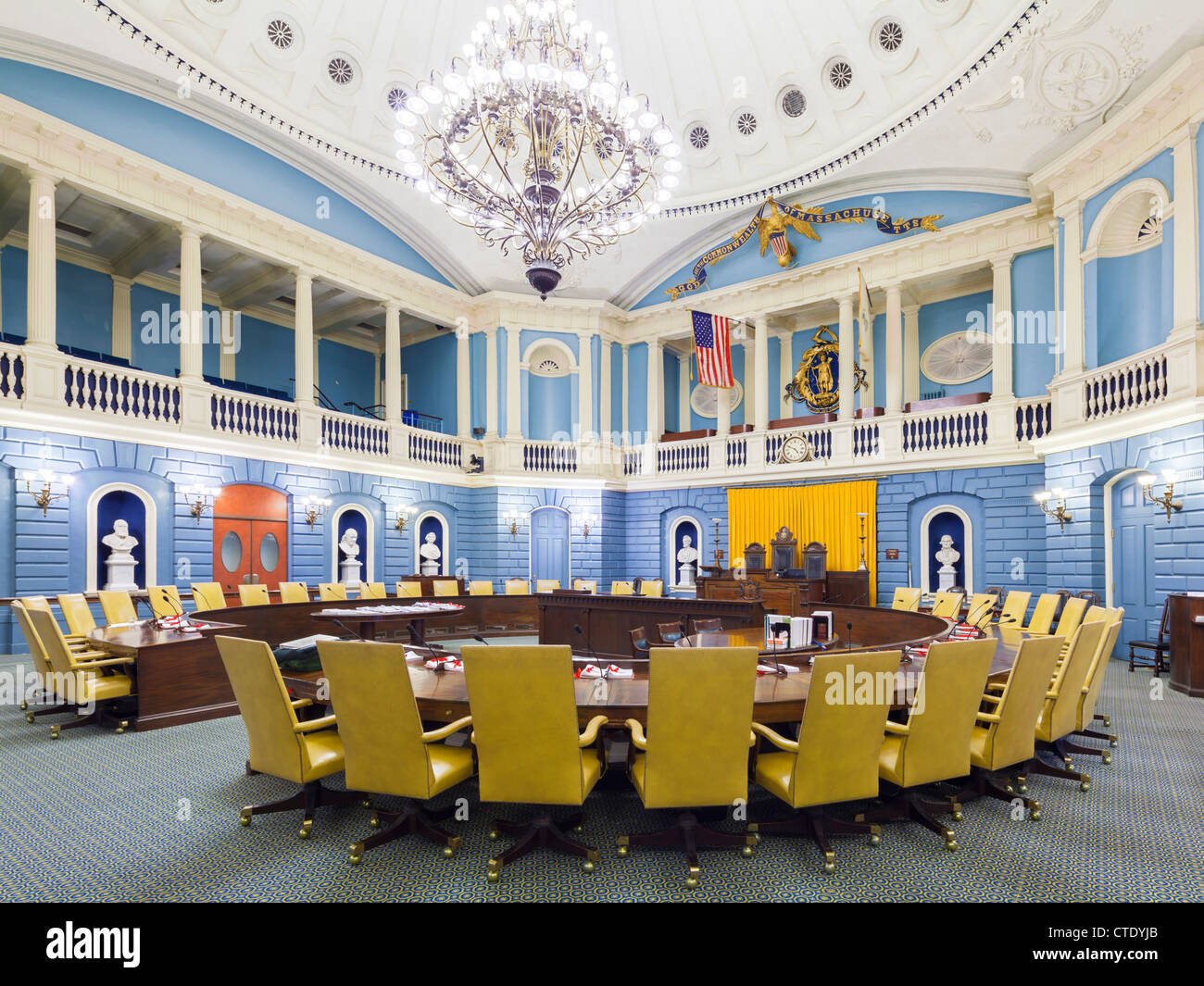 Massachusetts State House, Boston Capitol Banque D'Images