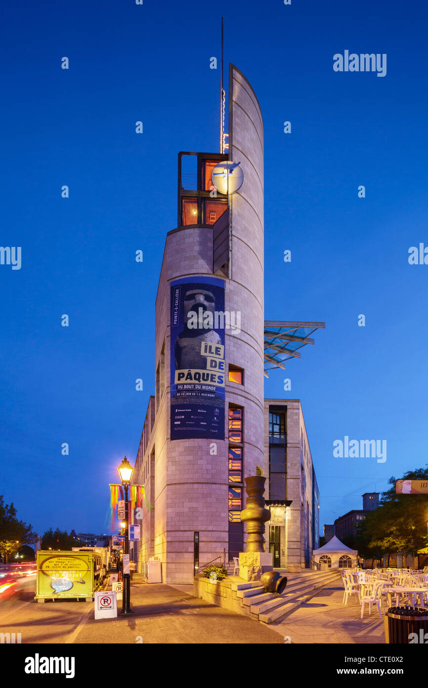 La Pointe à Callière, Musée du Vieux Montréal Banque D'Images
