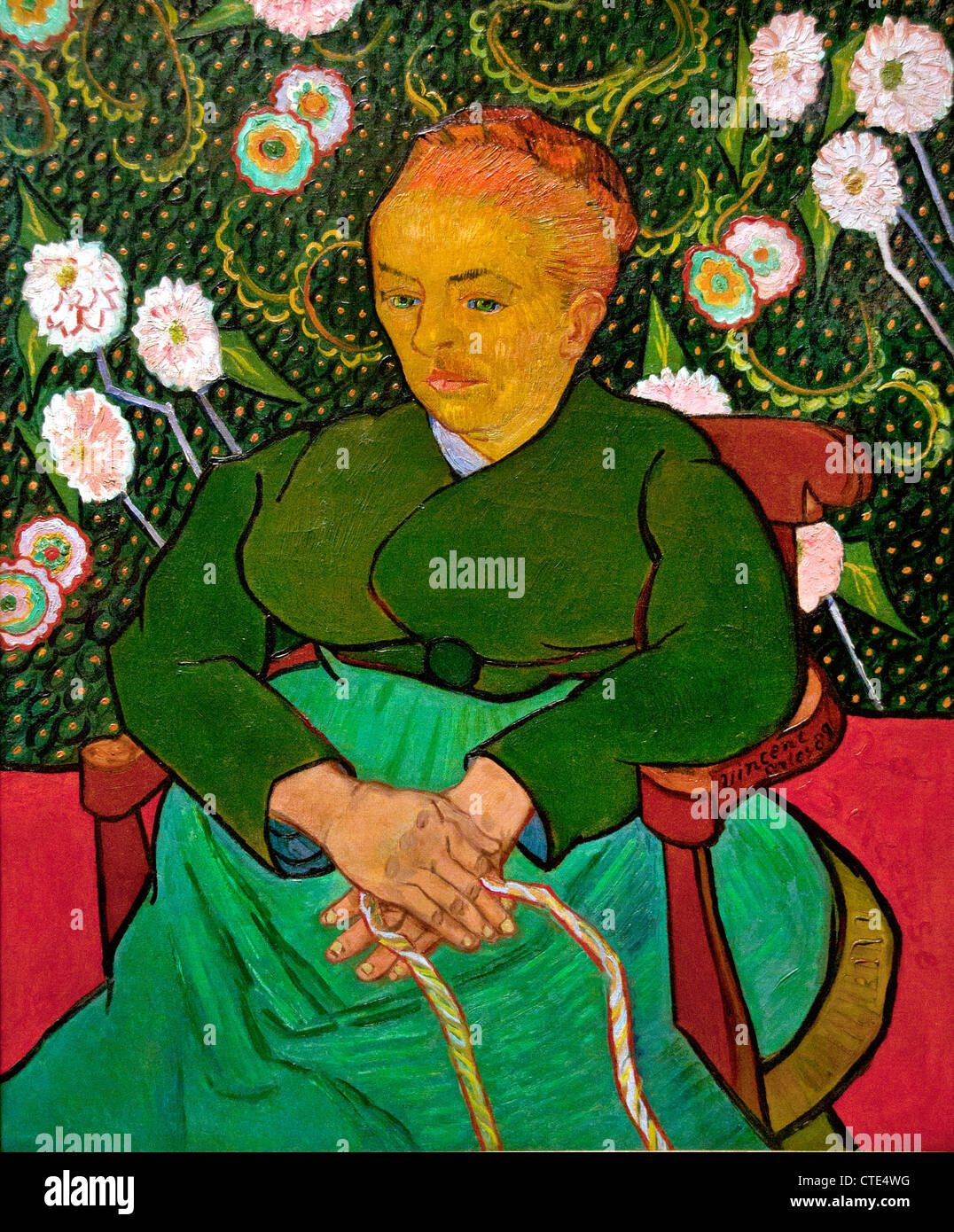 La Berceuse ( femme qui bascule un berceau Augustine Alix Pellicot Roulin ) Vincent van Gogh 1853–1890 Néerlandais les pays-Bas Banque D'Images