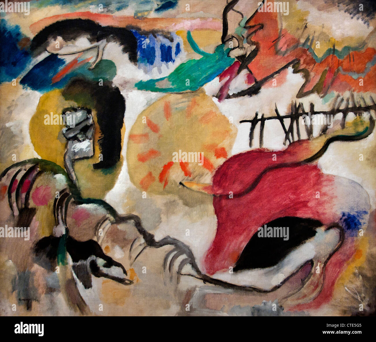 27 l'Improvisation ( Jardin de l'amour II ) 1912 Wassily Kandinsky français russe 1866-1944 Banque D'Images