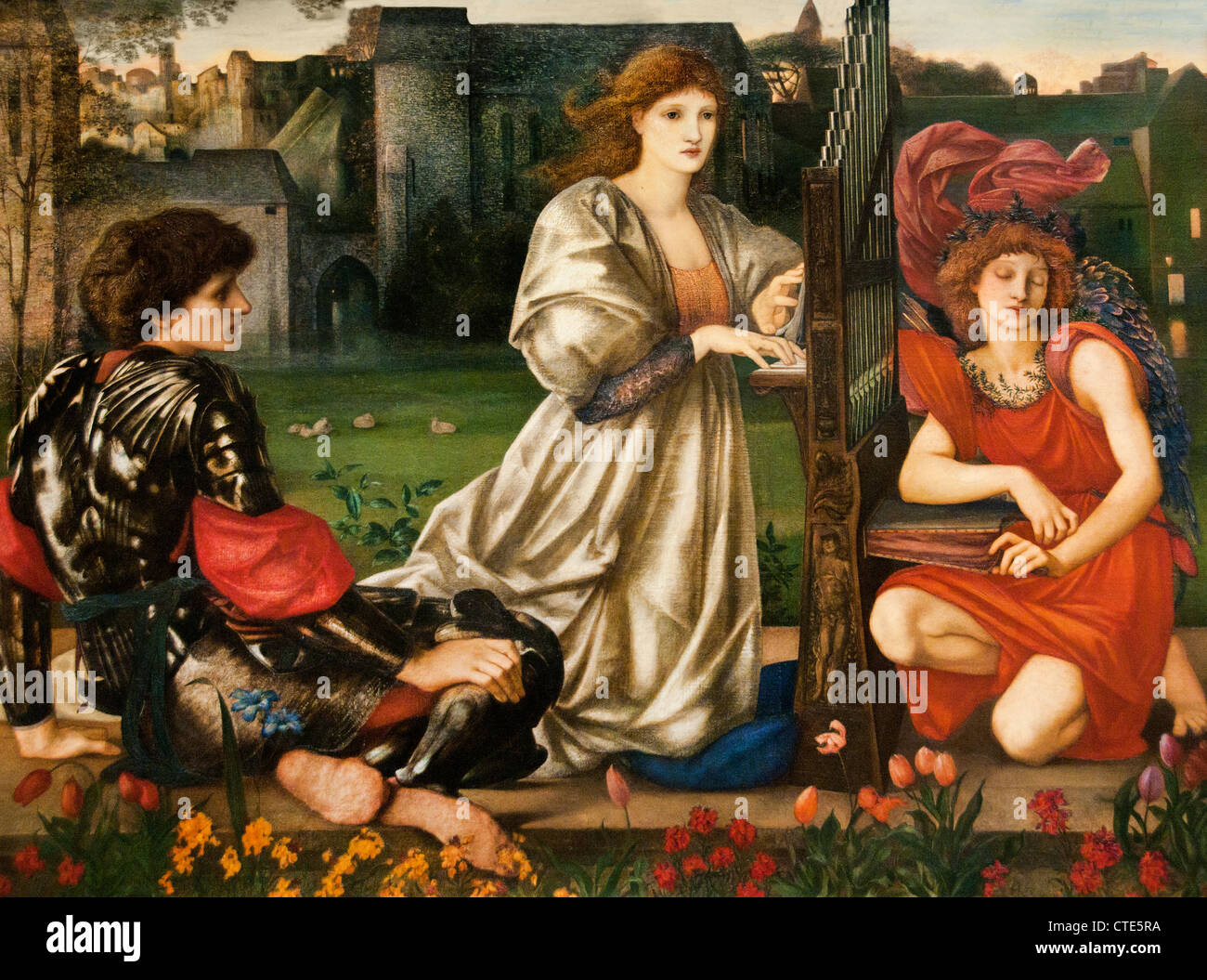 Le chant d'amour 1868-77 par Sir Edward Burne-Jones français 1833-1898 Royaume-Uni Banque D'Images
